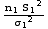 (n_1S_1^2)/σ_1^2