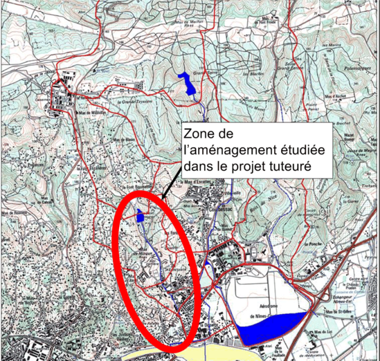 Figure 2 : Zone de l'étude du projet tuteuré